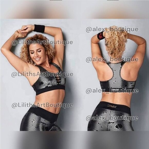 🖤Zumba Drawstring Sports Bra (G002)-Size M for Women - Picture 1 of 7